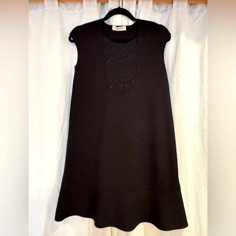 Valentino black mini dress.
